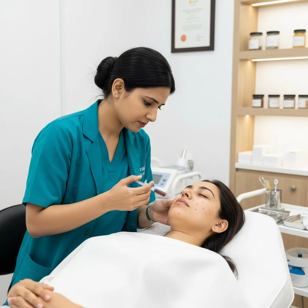 Vampire Facial (PRP for Face Rejuvenation)