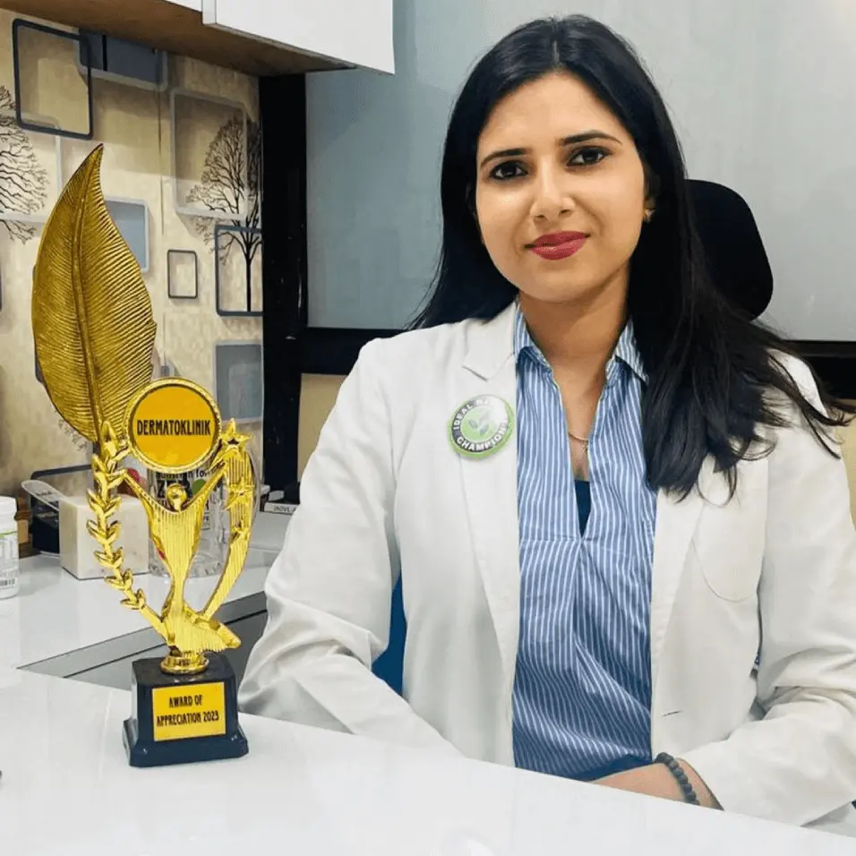 Female dermatologist and aesthetician Dr. S. V. Saavi